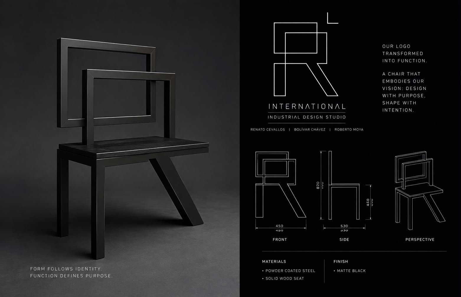 Concepto de silla RC International