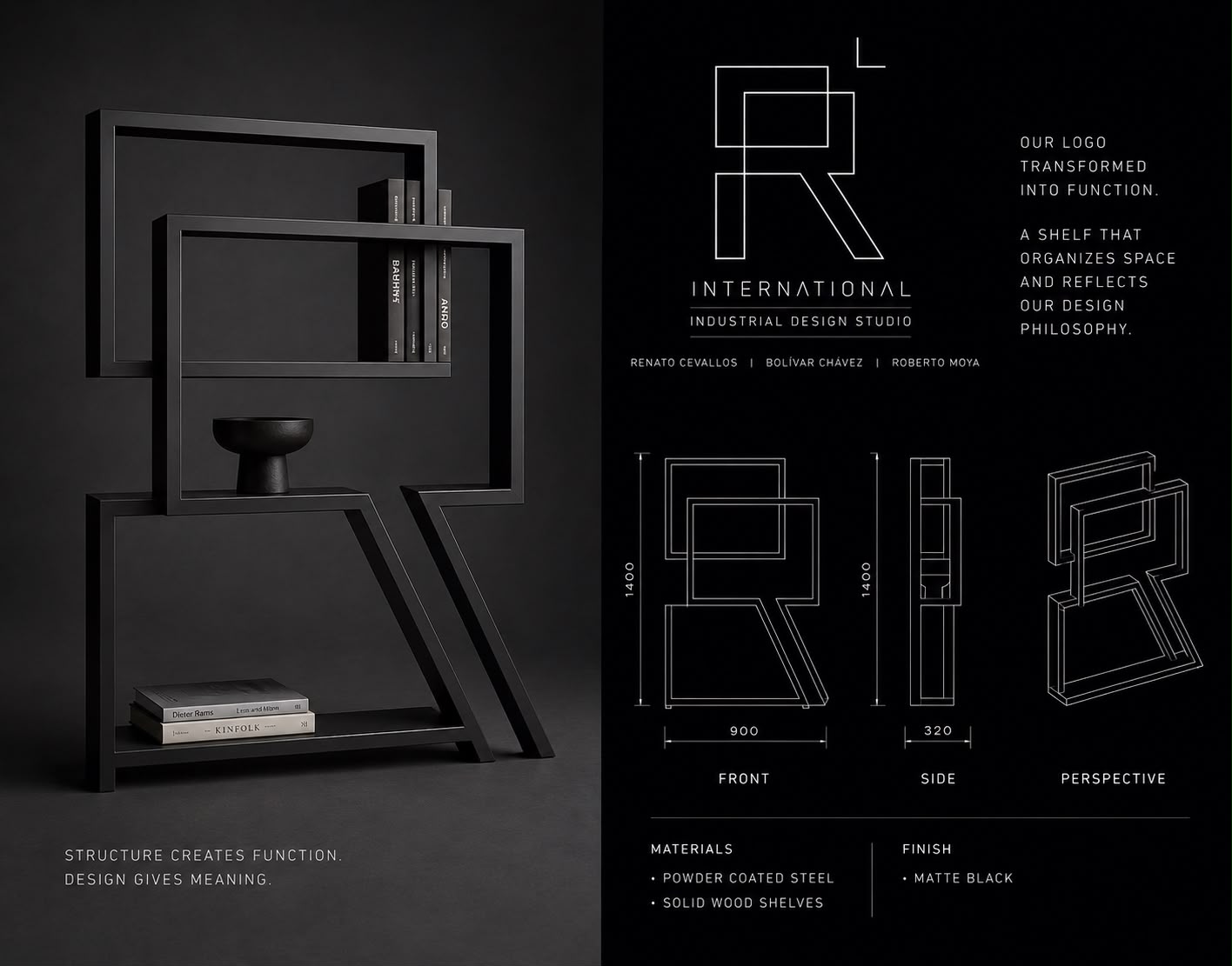 Concepto de estantería RC International