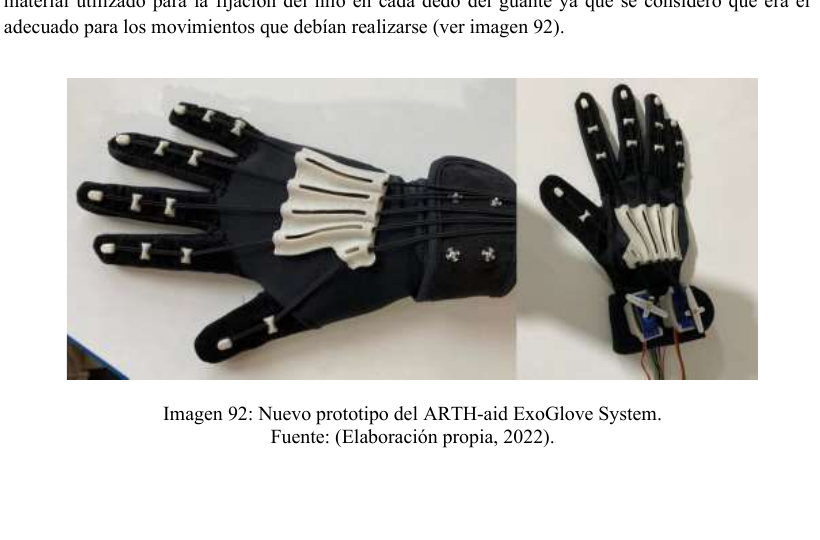 Prototipo del guante ARTH-aid