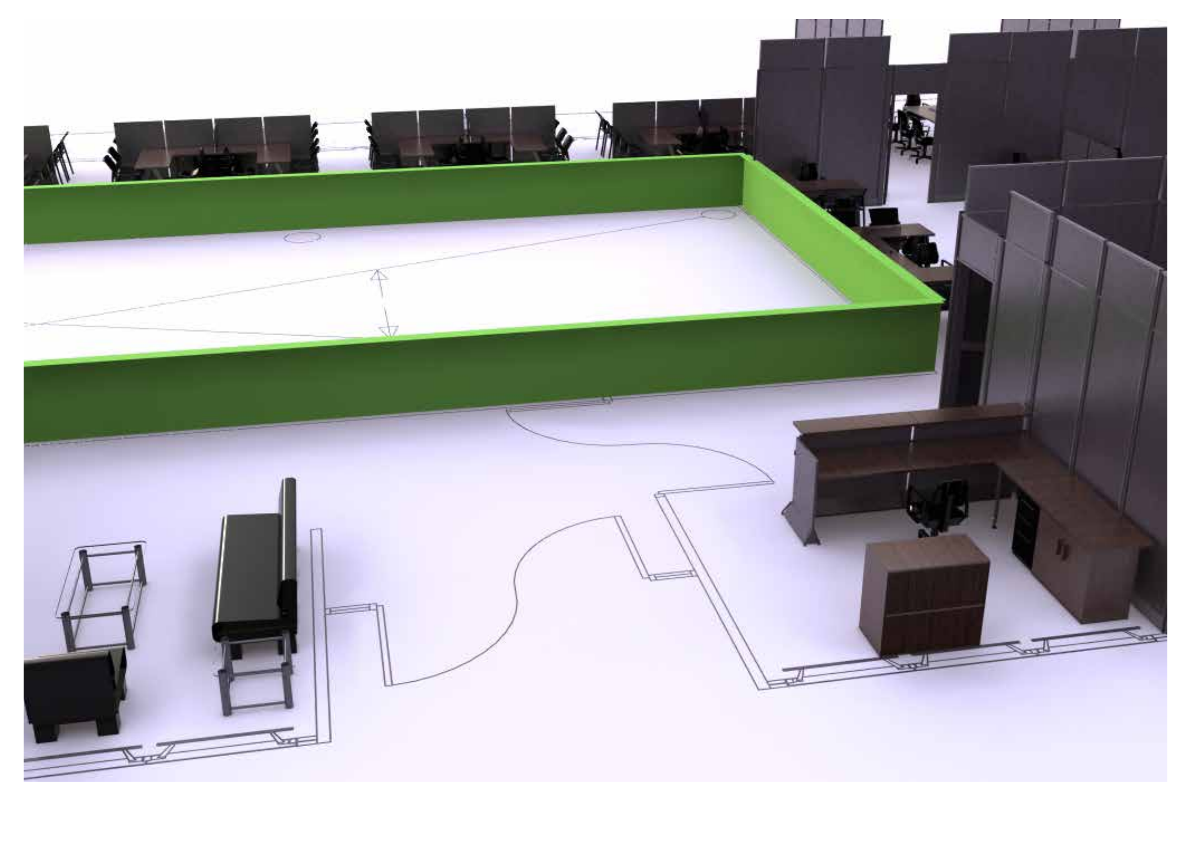 Planificación espacial y distribución de mobiliario para el GAD Ambato