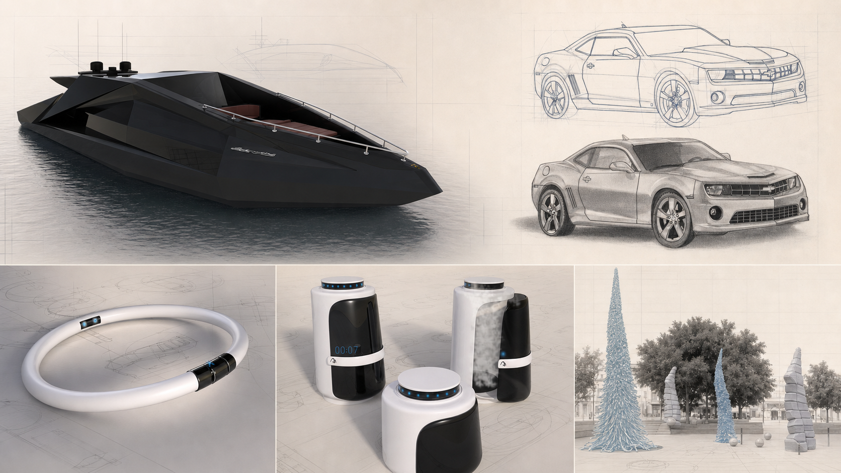 Archivo histórico de conceptos de diseño industrial de RC International